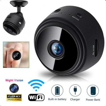 Imagem de Mini câmera espiã A9 visão noturna HD 1080p sensor presença - FACILITA