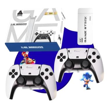 Imagem de Vídeo Game Stick M15 Plus 4k 64gb Hdmi Com 2 Controles Sem Fio Com 30 mil Jogos