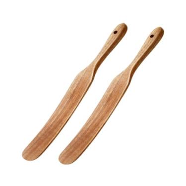 Imagem de IEUDNS Batedor de massa, misturador de pão de fermentação, utensílio de cozinha, espátula plana de madeira, ferramenta para raspar ovos, agentes de, B