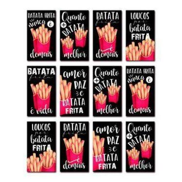 Imagem de Etiqueta Adesiva Batata Frita com 24 un. Cromus Delivery Rizzo