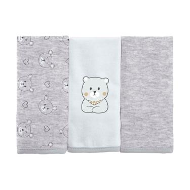 Imagem de Toalha de Boca Bebê com 3 Unidades Bublim