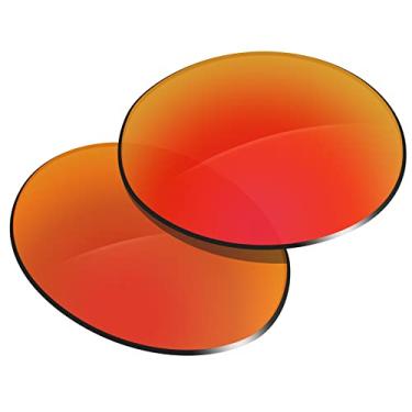 Imagem de Glintbay Lentes de óculos de sol de substituição 100% precisas para Oakley Eye Jacket Redux OO9438- Polarizado Fire Red Mirror