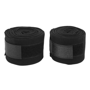 Imagem de Ataduras de Boxe de Algodão, Ataduras de Kickboxing de 5m Muay Thai Ataduras de Secagem Rápida Bandagem de Boxe Elástica, para Boxe Mma Muay Thai (BLACK)