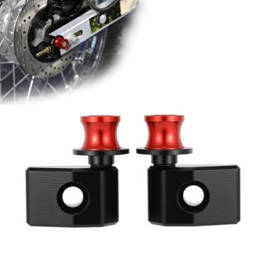 Imagem de BAOUFF Ajustador de corrente de blocos de eixo traseiro para Hawk 250, tensor de corrente de bicicleta suja para Hawk 250cc - Preto