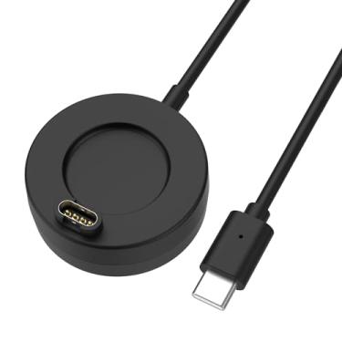 Imagem de MoKo Carregador compatível com Garmin Fenix 7/7 Pro/7S/7S Pro/7X/7X Pro/6/6X/6S/5/5 Plus/5X/5X Plus/5S/Forerunner 965/945/645/Instinct, base de carregamento magnética com cabo de carregamento USB-C de