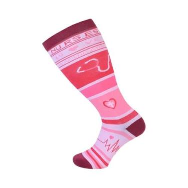 Imagem de Meias De Compressão Até O Joelho plus Size 2XL-7XL 20-30 mmHg Para Hom