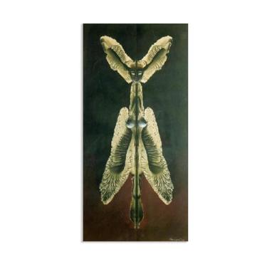 Imagem de Reproduções de pinturas famosas Remedios Varo Espírito feminino da noite impressões em tela Arte de parede para decoração de escritório doméstico Remédios Varo Impressões emolduradas 100 x 50 cm (40 x