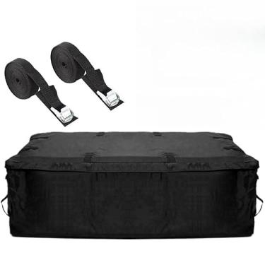 Imagem de Bagageiro Dobrável Maleiro Teto Carro + Cintas Amarrar Carga