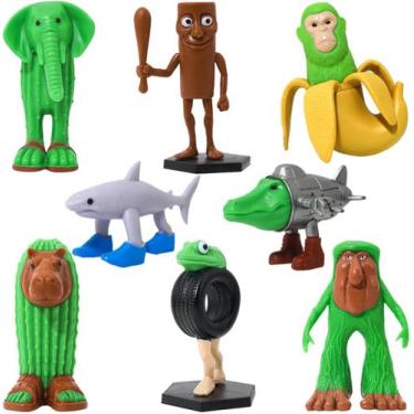 Imagem de Figuras de ação Xgmadiles Italian Brainrot Toys 8PCS