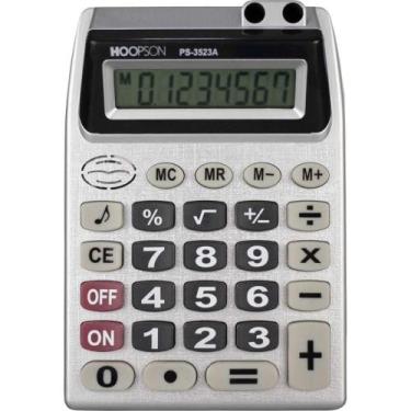 Imagem de Calculadora de Mesa 8DIGITOS Bateria Cinza - ELGIN