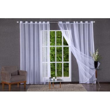 Imagem de cortina grande 4mx2,5m cortina de voil cortina pra sala cortina voal -