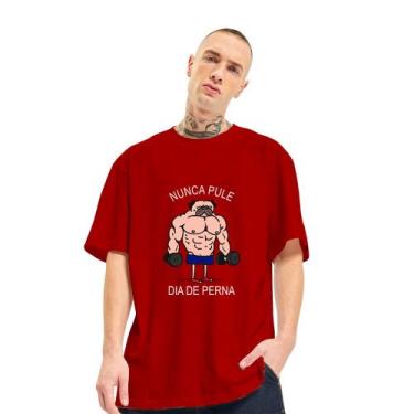 Imagem de Camiseta Oversized Masculina Academia Meme Dia de Perna - FSL.CONF, Ve