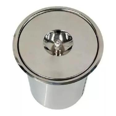 Imagem de Lixeira De Embutir 03 Litros Em Inox Para Pias E Bancadas - Onixlimp