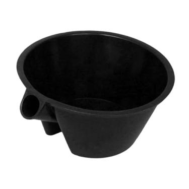 Imagem de WeiLaiKeQi Pá para regar jardim, ferramenta de jardim, balde, ferramenta de jardinagem para lavar cabelo, concha de água de grande capacidade, colher para, Preto