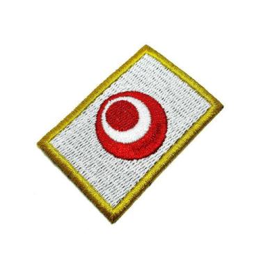 Imagem de Bandeira Okinawa Japão Patch Bordada, passar a ferro costura - BR44