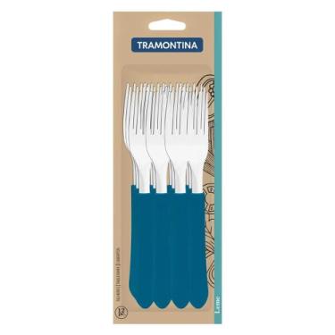 Imagem de Conjunto de Garfos de Mesa Leme com Lâminas em Aço Inox 12 Peças Tramo