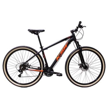 Imagem de Bicicleta Aro 29 Ksw 21 Marchas Alumínio Cambio Shimano Freio A Disco Preto Fos -ad Laranja 19