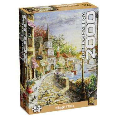 Imagem de Quebra-Cabeça 2000 Peças Villaggio D'Italia - Grow