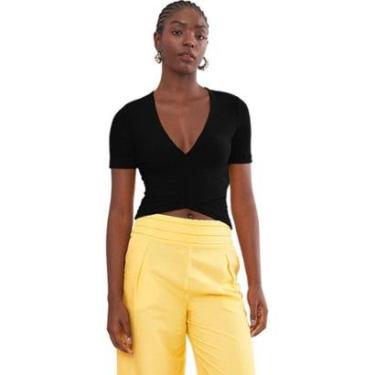 Imagem de Blusa Colcci Canelada Decote V-Feminino