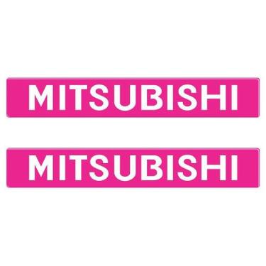 Imagem de Par Adesivos Mitsubishi Porta Pajero Sport 2009 - Cromo Sign