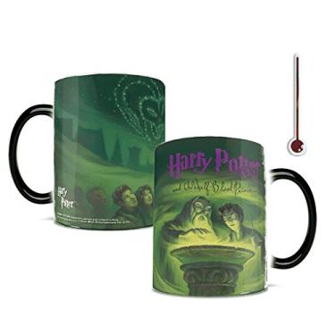 Imagem de Morphing Mugs Harry Potter - Capa de livro Enigma do Príncipe - Uma caneca de cerâmica sensível ao calor que muda de cor de 325 ml - Imagem revelada quando um líquido quente é adicionado!