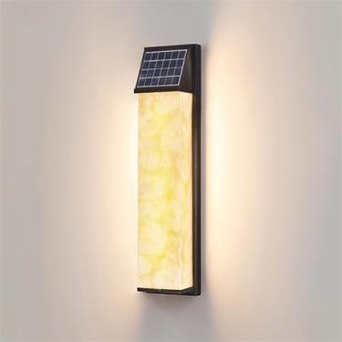 Imagem de Lâmpada De Parede Solar Simples À Prova D 'água Contemporânea Ao Ar Livre, Adequada Para Varanda, Corredor, Pátio, Porta De Villa, Hotel, Iluminação De Decoração De Jardim (9244D H60CM Solar)