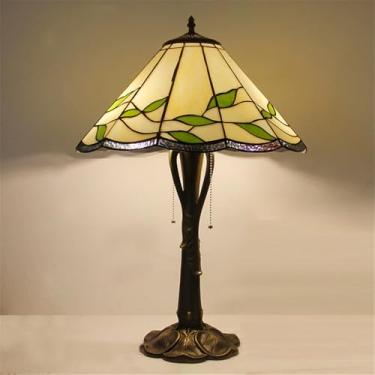 Imagem de Lâmpada De Mesa LED De Vidro Colorido Criativo Retrô Americano Adequado Para Sala De Estar, Estúdio, Quarto, Villa, Iluminação De Decoração De Hotel (Estilo 1)