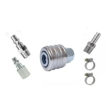 Imagem de 2X Engate Rápido De 1/4 Fêmea - Kit Conexoes Para Compressor