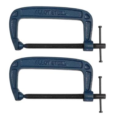 Imagem de Kit 2 Grampos Sargento Tipo C 150Mm 6 Pol. Para Marceneiro