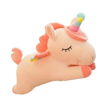 Imagem de Boneca De Unicórnio Arco-Íris Fofa Para Meninas, Brinquedo De Pelúcia 