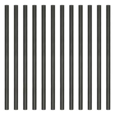 Imagem de PATIKIL Lápis HB, pacote com 12 lápis grafite redondo de madeira fina de 7 mm para escritório, desenho, mão pequena, preta