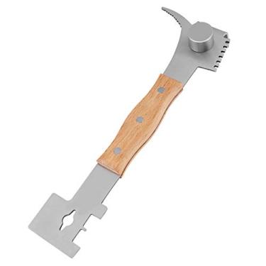 Imagem de Colmeia Apicultor Em Aço Inox Com Cabo de Madeira para Separar Caixas de Colméia, Molduras Curiosas e Cera de Raspagem - Equipamento de Apicultura Multifuncional para Apicultores