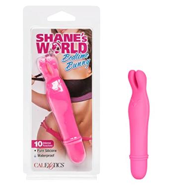 Imagem de CalExotics Shane's World Bedtime Bunny – Vibrador Bullet à prova d'água – Brinquedos adultos para casais – Vibrador de bolso com ponta de coelho – Rosa
