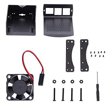 Imagem de ZAWELIYO Capa protetora de refrigeração de liga de alumínio dissipação de calor eficiente para armário de dissipação de calor 2 3 B (com ventilador)