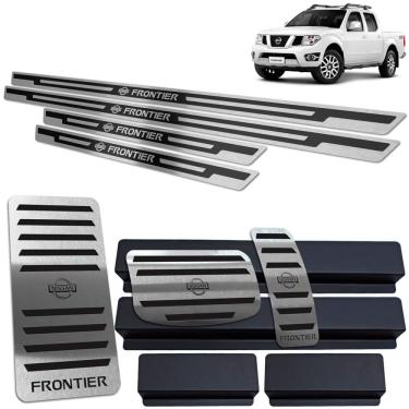 Imagem de Soleira Pedaleira Descanso Frontier 2005/2017 Preto AR Auto