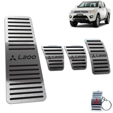 Imagem de Pedaleira + Descanso L200 triton 2008/2017 Manual Preto