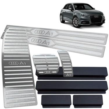 Imagem de Pedaleira Auto Descanso Soleira Audi A1 2011 A 2018 Prata 2P