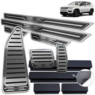 Imagem de Descanso Pedaleira Soleira Jeep Compass Longitude Preto