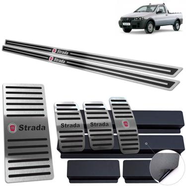Imagem de Descanso Pedaleira Soleira Preto Fiat Strada 2000 A 2008