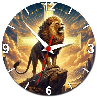 Imagem de Relógio de Parede Leão da Tribo de Judá Decoração