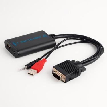 Imagem de Cabo Conversor VGA para HDMI com Áudio USB - Lotus