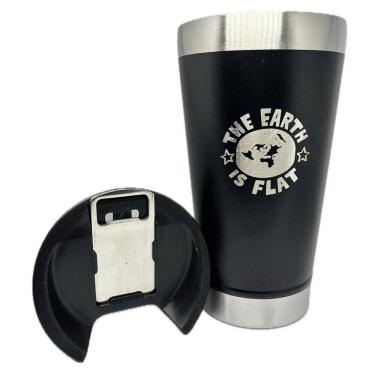 Imagem de Copo Terra Plana 500Ml Isolamento Térmico + Tampa + Abridor