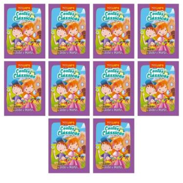 Imagem de Kit 10 Mini Livros Conto Classico Infantil - Joao e Maria - Ciranda Cu