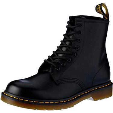 Imagem de Dr. Martens Bota masculina 1460 reinventada com oito olhos e cadar o, Preto, 14