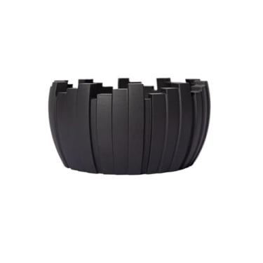 Imagem de Cinzeiro de cimento Cinzeiro decorativo para ambientes internos ou externos Cinzeiro de mesa para quarto, restaurantes, escritório, varanda, pátio, jardim, exterior, cinzeiro (preto)