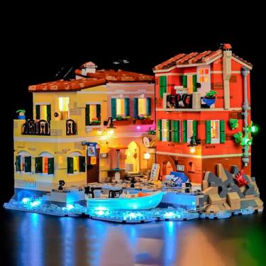 Imagem de GEAMENT LED Light Kit Compatible with Lego Italian Riviera Building Blocks Model - Lighting Set for Ideas 21359 (Model Set Not Included)