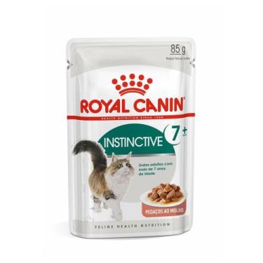 Imagem de Ração Úmida Royal Canin Sachê Instinctive 7 + para Gatos Adultos Acima