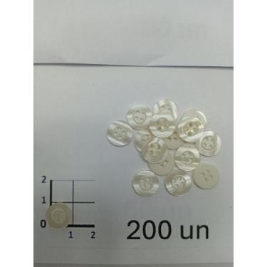 Imagem de Botões Perolado 11mm 4 Furos Brilho 50Un 100Un 200Un Confecção Artesan
