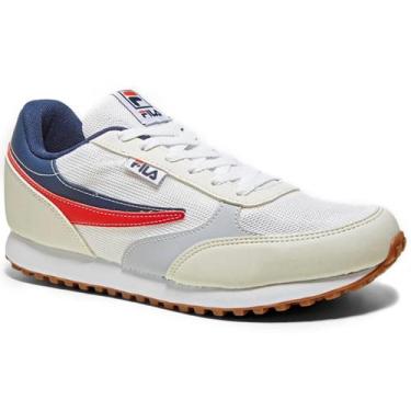 Imagem de Tênis Fila Renno Classic Masculino - Off White e Marinho, 40