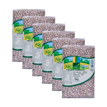 Imagem de Kit 6x: Feijão Carioca Orgânico Coopernatural 1kg